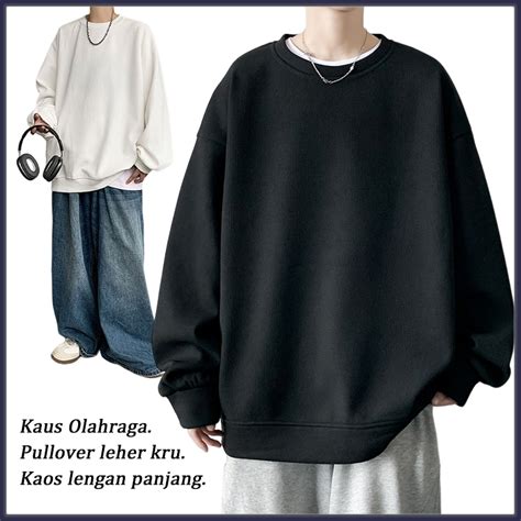 Jual Baju Lengan Panjang Pria Baju Oversize Pria Kemeja Korea Pria Baju