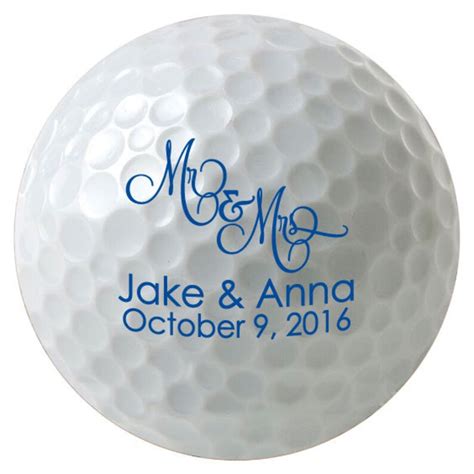 48 Personalized Golf Balls For Your Wedding Or Event Favors Etsy