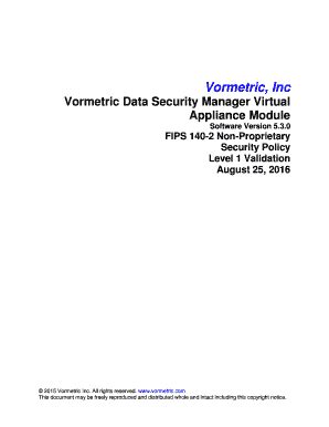 Fillable Online Csrc Nist Vormetric Inc Fax Email Print PdfFiller