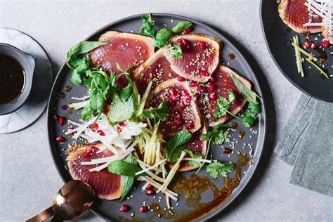 Tuna Tataki With Ponzu Recipe Recipes Delicious Au