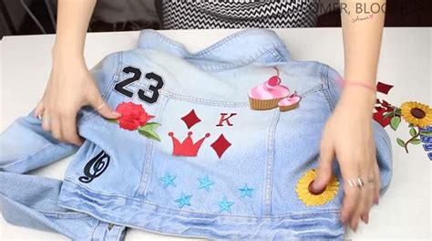 Aprenda A Customizar Sua Jaqueta Jeans Patches Divertidos Alto