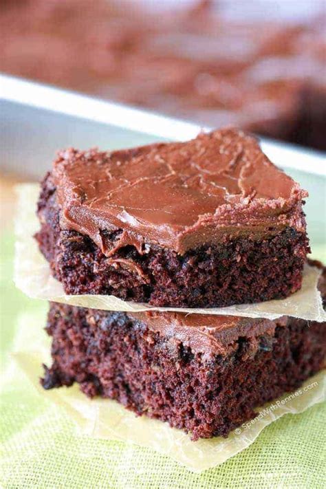 Easy Zucchini Brownies W 1 Minute Frosting