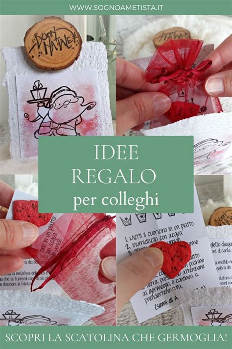 Collage Of Images Showing How To Make An Idee Regalo Per Colleghi