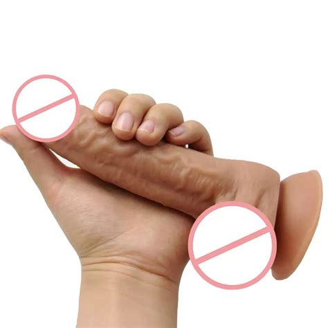 Artificial Realistic Silicone Penis Big Soft Plastic Dildo For Women Adult Sex Toys Dildo For