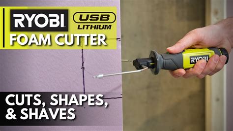 Rapid Heat Up In 2 Minutes Ryobi Usb Lithium Foam Cutter Youtube