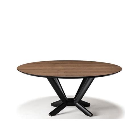 Mesa Planer Wood Round De Cattelan Italia