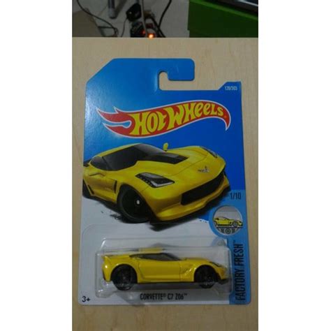 Jual Hot Wheels Corvette C7 Z06 Yellow Shopee Indonesia