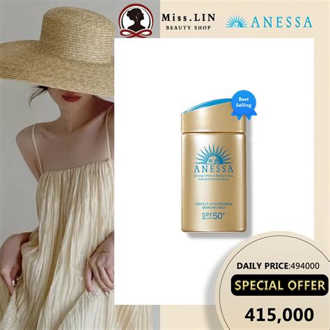 Jual Anessa Perfect Uv Sunscreen Skin Care Milk Spf Pa Ml