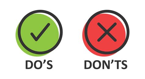 Do And Don T Icon In Flat Style Yes No Vector Illustration On White