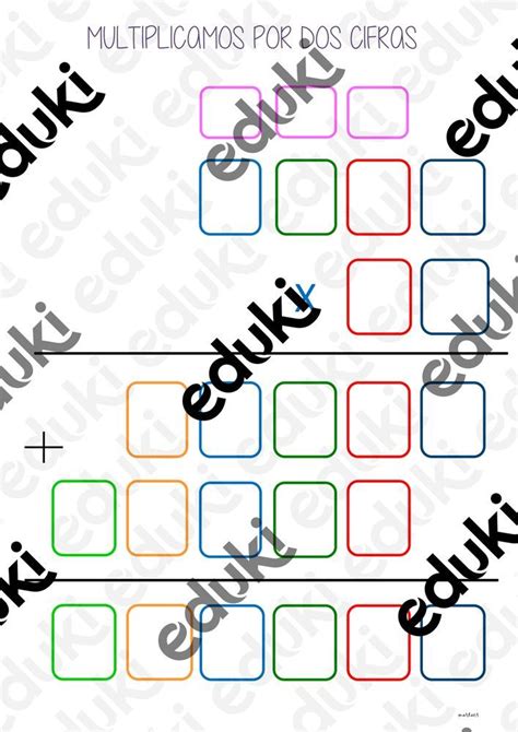 Plantilla Multiplicaci N Cifras Material De La Siguiente