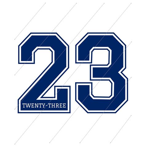 23 Twenty Three Svg Number 23 Svg Png Svg New Year 2023 Etsy Uk