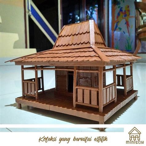 Jual Miniatur Rumah Adat Joglo Di Lapak Ministik Store Bukalapak