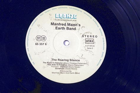 LP Manfred Mann S Earth Band The Roaring Silence D17 2 Aukro