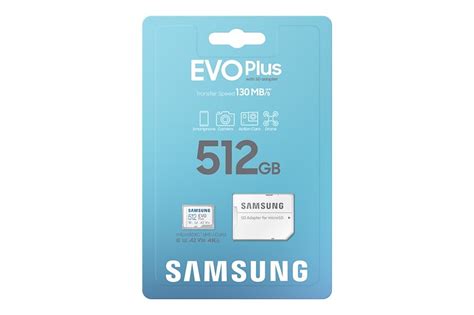 Samsung EVO Plus 512 GB MicroSDXC UHS I Classe 10 Comet