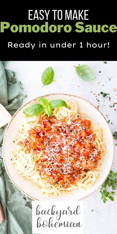 5 Ingredient Pomodoro Sauce Recipe In 2021 Easy Pasta Recipes