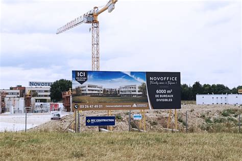 Panneau de chantier Pour toutes vos constructions Reims Publicité