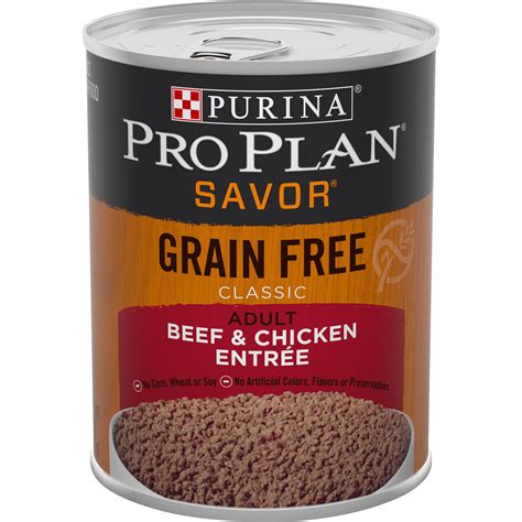 (12 Pack) Purina Pro Plan Grain Free High Protein Wet Dog Food SAVOR ...
