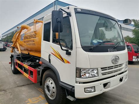 Faw M Vacuum Sewage Suction Tanker Truck Hubei Dong Runze Special