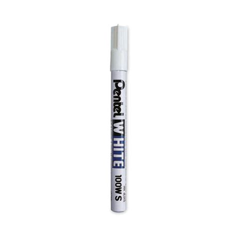 White Permanent Marker Fine Bullet Tip White Intivity