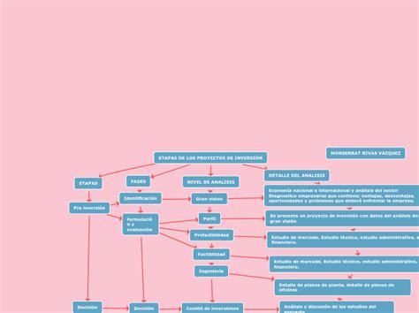 Etapas De Los Proyectos De InversiÓn Mind Map