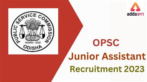 Opsc Junior Assistant Exam Date Out Exam Pattern