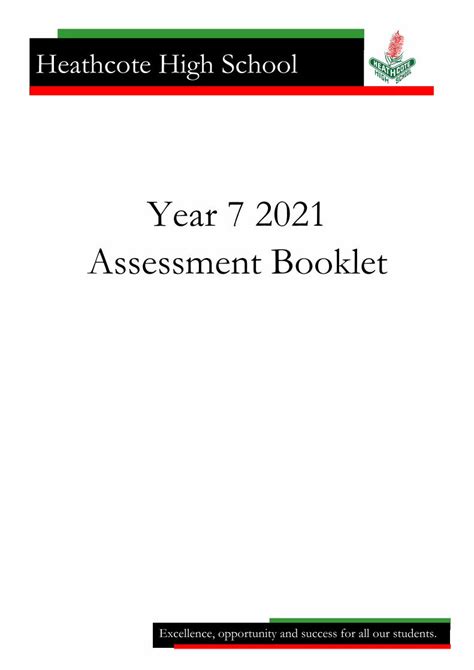 Pdf Year 7 2021 Assessment Booklet Dokumen Tips