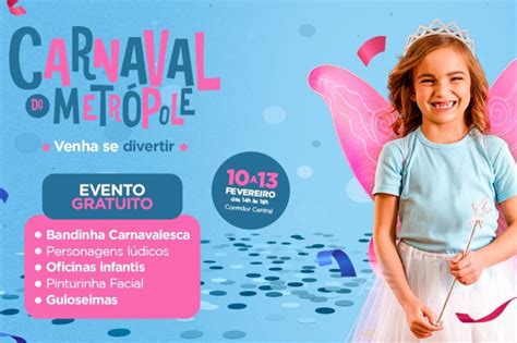 Shopping Metrópole apresenta programação gratuita de Carnaval ABC Agora