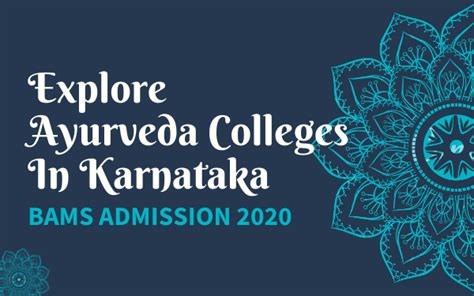 List Ayurveda Colleges In Karnataka Bams Admission Bams