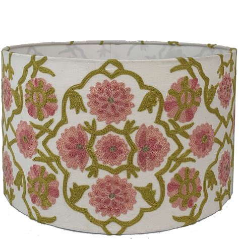 Buy The Drum Lampshade Suzani Pale Pink Online Vavoom