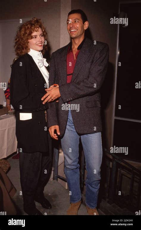 Geena Davis and Jeff Goldblum Circa 1988 Credit: Ralph Dominguez ...