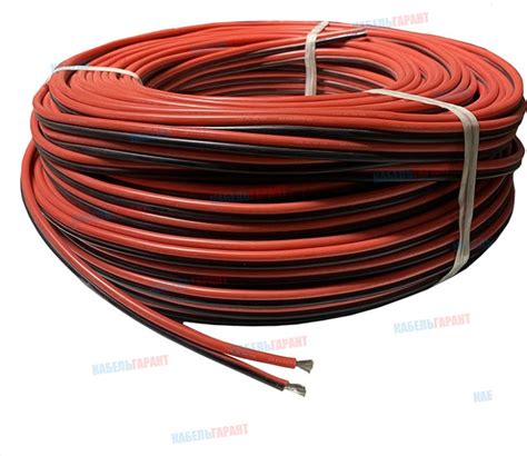 Провод гибкий силиконовый 2-контактный AWG 24 красно-черный (2 х 0,2 ...