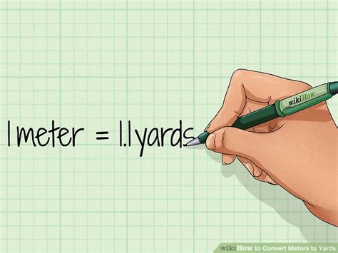 How To Convert Meters To Yards Steps With Pictures Wikihow