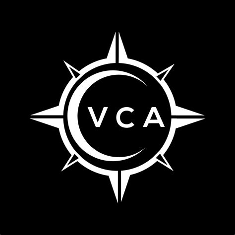 VCA Abstract Technology Logo Design On Black Background VCA Creative