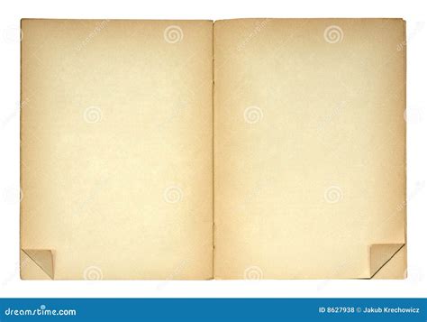 Open Book With Folded Page Corners Royalty Free Stock Photos Image