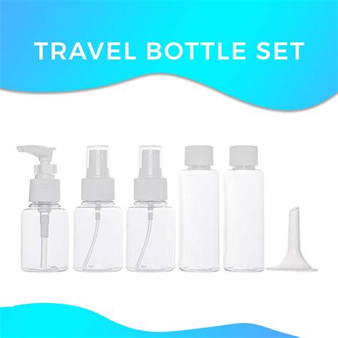 7 PCS Travel Bottle Set Containers Set For Toiletries Mini Bottle