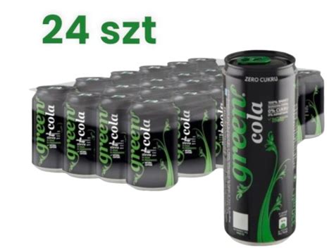 Naturalna Green Cola Bez Cukru 330 ml x 24 szt napój zgrzewka w puszce