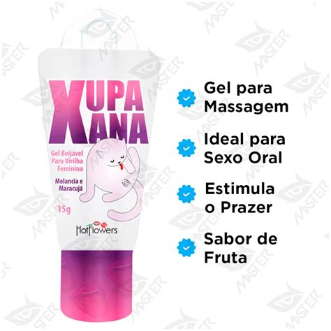 Gel Excitante Beijável Lubrificante Íntimo Xupa Xana g Hot Flowers Shopee Brasil