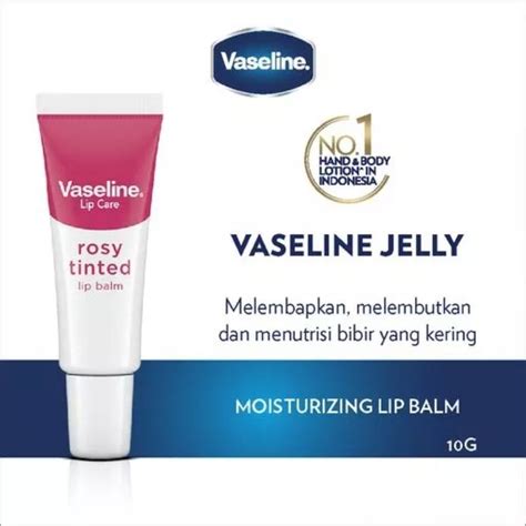 Jual Vaseline Lip Balm Pelembab Pencerah Bibir Kering Rosy Tinted 10g