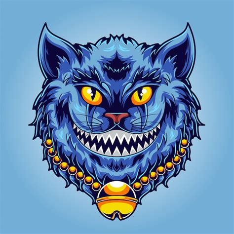 Ilustraci N De Gato Sonriente Vector Premium