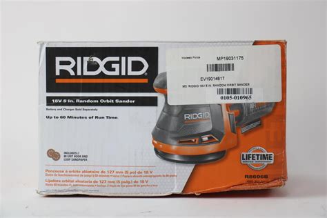 Ridgid 18V 5 Random Orbit Sander R8606B Property Room