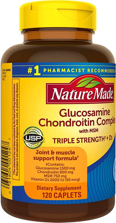 Buy Nature Made Glucosamine Chondroitin Complex With Msm Dietary Supplement For Joint Support