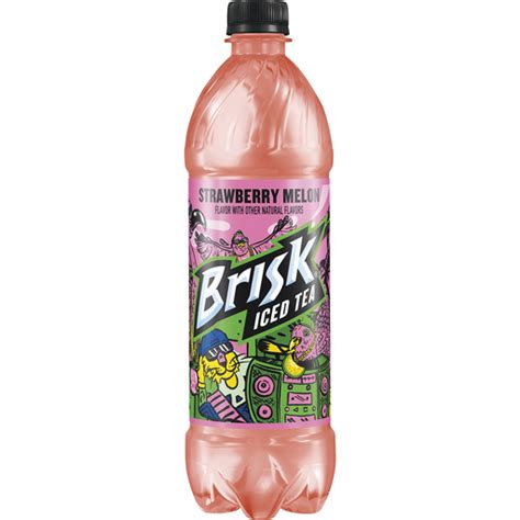 Brisk Iced Tea Strawberry Melon Flavor Fl Oz Bottle Buehler S