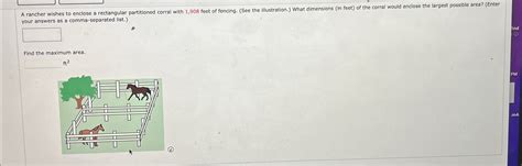Solved A Rancher Wishes To Enclose A Rectangular Partitioned Chegg