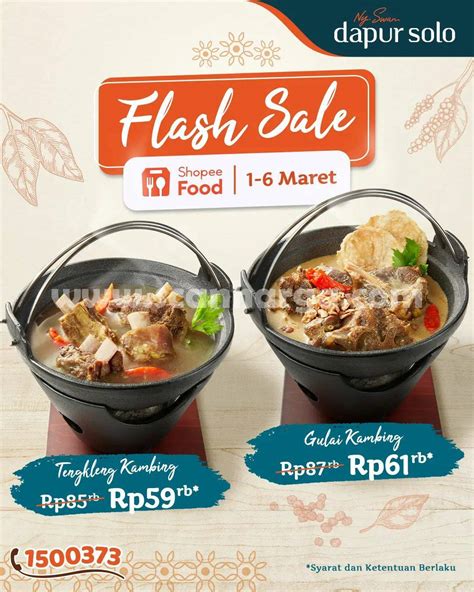 Dapur Solo Promo Flash Sale Shopeefood Harga Menu Mulai Rp Rb