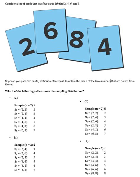 Solved Consider A Set Of Cards That Has Four Cards Labeled