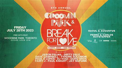 8th Annual Groovin In The Park Friday Free Rsvp Woodbine Park