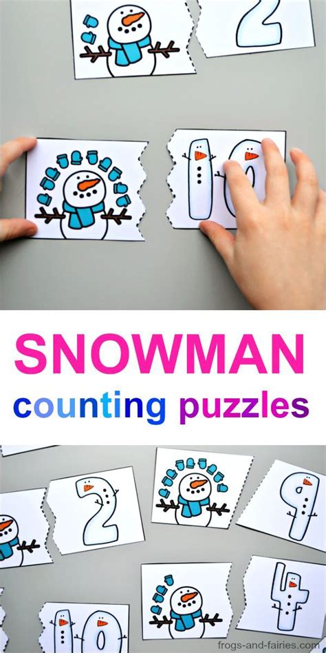 Snowman Puzzle Printable