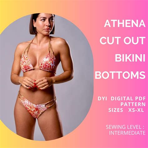 PDF Bikini Bottoms Pattern ATHENA Bikini Cut Out Bottoms Pdf Pattern Sewing Pattern Xs XL