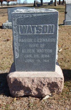 Maggie C Edwards Watson Find A Grave Memorial