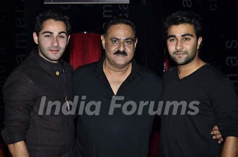 Armaan Jain Poses For A Picture Along With His Dad Manoj Jain And